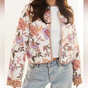 Quilted Floral Jacket